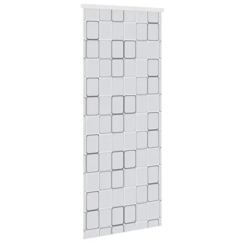 Zavjesa za tuš - Roleta za tuš 80 x 240 cm s uzorkom kvadrata - 80 x 240 cm Četvrtasto Cijena