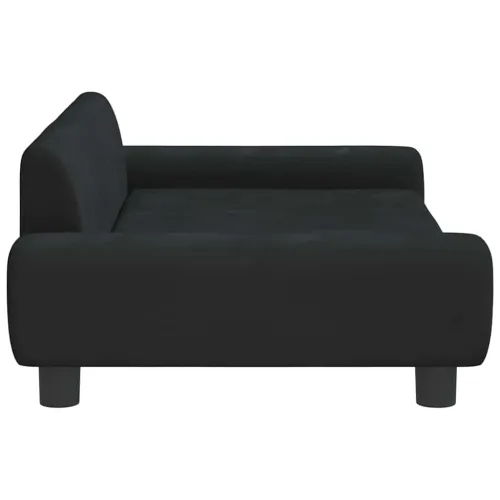 Krevet za pse crni 100 x 54 x 33 cm baršunasti - Crna 100 x 54 x 33 cm Cijena