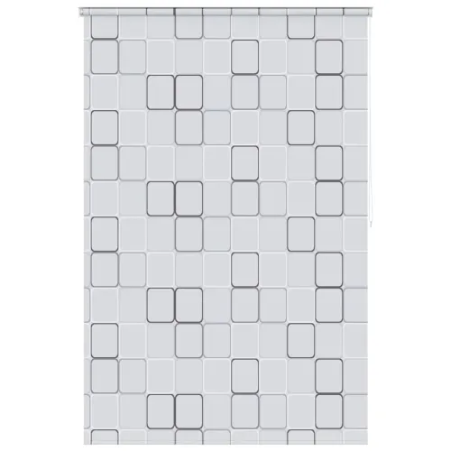 Zavjesa za tuš - Roleta za tuš 140 x 240 cm s uzorkom kvadrata - 140 x 240 cm Četvrtasto 140 x 240 cm Četvrtasto Cijena