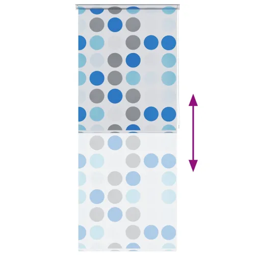 Rolo zastor za tuš 80 x 240 cm s uzorkom krugova - 80 x 240 cm Krug Cijena