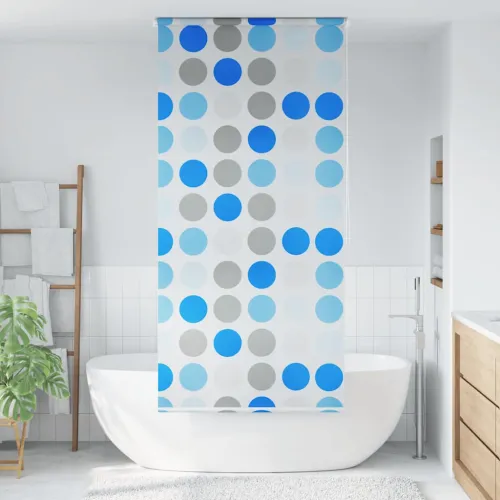 Zavjesa za tuš - Roleta za tuš 120 x 240 cm s uzorkom krugova - 120 x 240 cm Krug 120 x 240 cm Krug Cijena