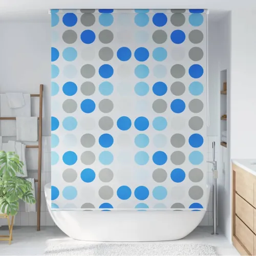  Zavjesa za tuš - Roleta za tuš 140 x 240 cm s uzorkom krugova - 140 x 240 cm Krug 140 x 240 cm Krug Cijena
