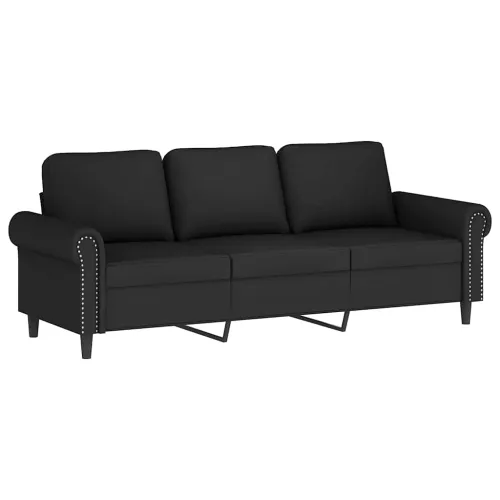 2-dijelni set sofa s jastucima crni baršunasti - Crna 1 s jastučićima Cijena