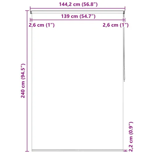Zavjesa za tuš - Roleta za tuš 140 x 240 cm s uzorkom morskih zvijezda - 140 x 240 cm Morska zvijezda Cijena