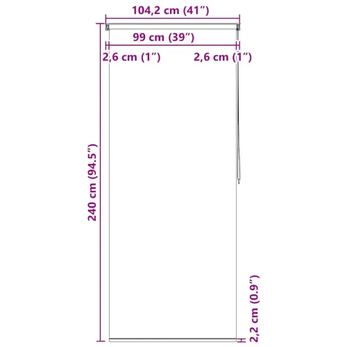 Zavjesa za tuš - Roleta za tuš 100 x 240 cm s uzorkom mjehurića - 100 x 240 cm Mjehurić Cijena