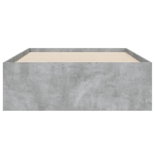 Okvir kreveta s ladicama siva boja betona 90 x 190 cm drveni - Beton siva 90 x 190 cm Cijena