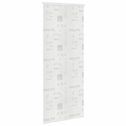 Zavjesa za tuš - Roleta za tuš 80 x 240 cm s natpisom Splash - 80 x 240 cm Prskano Cijena