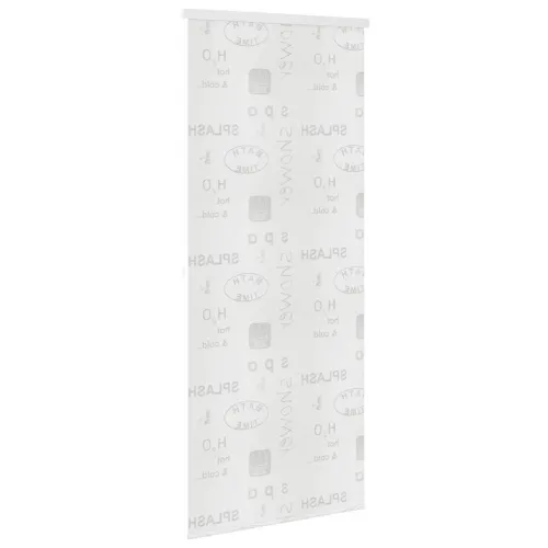 Zavjesa za tuš - Roleta za tuš 100 x 240 cm s natpisom Splash - 100 x 240 cm Prskano Cijena