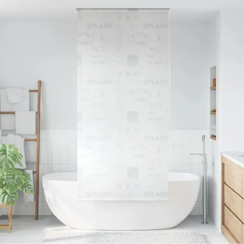 Zavjesa za tuš - Roleta za tuš 120 x 240 cm s natpisom Splash - 120 x 240 cm Prskano 120 x 240 cm Prskano Cijena