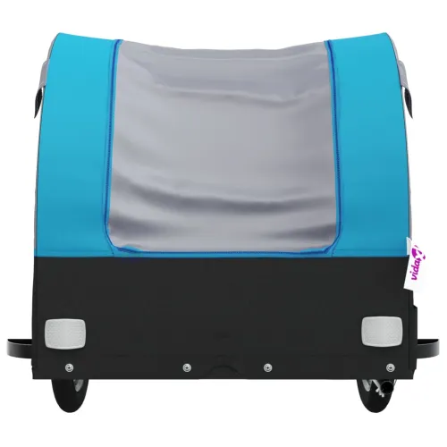 Prikolica za bicikl crno-plava 30 kg željezna - Plava 123 x 52 x 53 cm Cijena