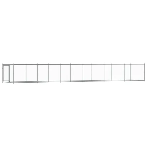 Kavez za pse s vratima sivi 12x2x1,5 m od pocinčanog čelika - 12 x 2 x 1.5 m 1 vrata Cijena