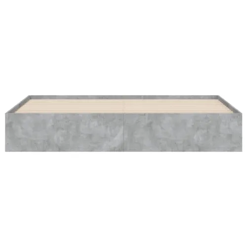 Okvir kreveta s ladicama siva boja betona 160x200 cm drveni - Beton siva 160 x 200 cm Cijena