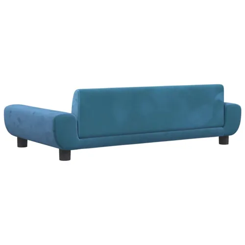 Krevet za pse plavi 100 x 54 x 33 cm baršunasti - Plava 100 x 54 x 33 cm Cijena