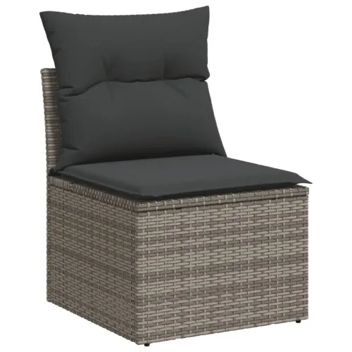 Vrtna garnitura - 7-dijelni set vrtnih sofa sivi od poliratana - siva i tamnosiva 1 Cijena