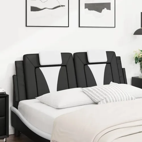 Jastuk za uzglavlje Viana crno-bijeli 120 cm od umjetne kože - Crno-bijelo 120 cm 1 Crno-bijelo Cijena