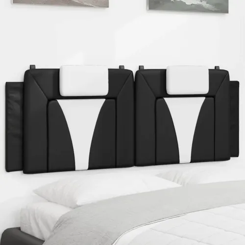 Jastuk za uzglavlje Viana crno-bijeli 120 cm od umjetne kože - Crno-bijelo 120 cm 1 Crno-bijelo Cijena