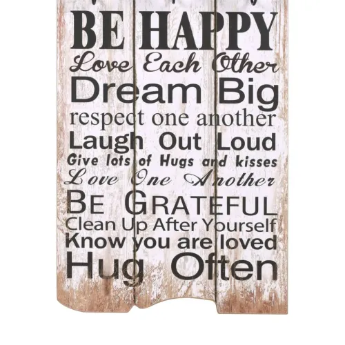 Zidna vješalica za kapute sa 6 kuka “FAMILY RULES” 120 x 40 cm - Family Rules Cijena