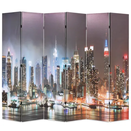 Paravan - Sklopiva sobna pregrada sa slikom New Yorka noću 228 x 170 cm - 228 x 170 cm 1 1 228 x 170 cm Cijena