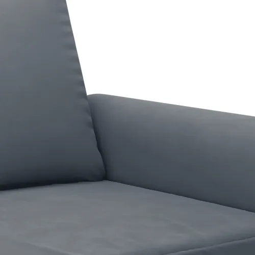 3-dijelni set sofa s jastucima tamnosivi baršunasti - Tamno siva s jastučićima Cijena