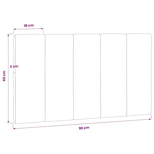 Jastuk za uzglavlje Hanko plavi 90 cm baršunasti - Plava 90 cm 1 Cijena