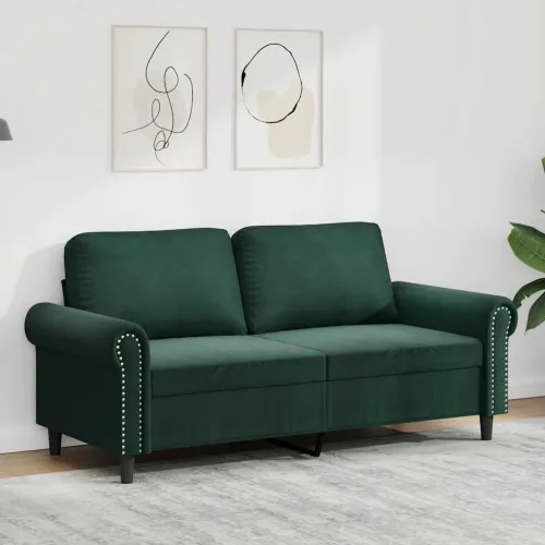 Dvosjed tamnozeleni 140 cm baršunasti - Tamnozelena 1 140 cm Cijena