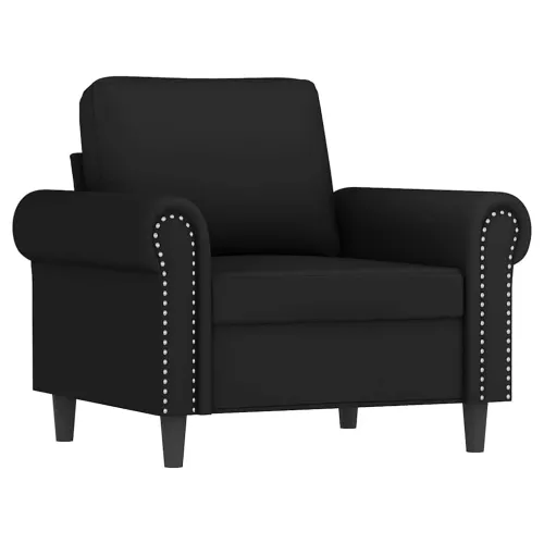 3-dijelni set sofa s jastucima crni baršunasti - Crna Bez oslonca za noge Cijena