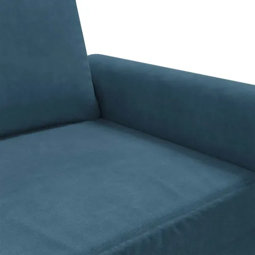 Dvosjed Plava 120 cm baršunasti - Plava 1 120 cm Cijena