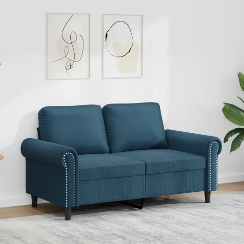 Dvosjed Plava 120 cm baršunasti - Plava 1 120 cm Cijena
