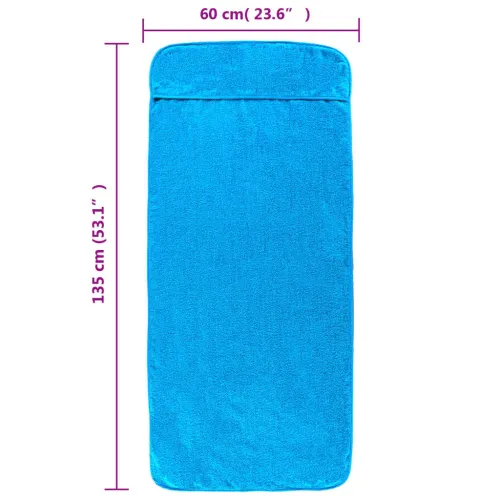Ručnici za plažu 2 kom tirkizni 60 x 135 cm od tkanine 400 GSM - Tirkizna 60 x 135 cm 2 Cijena