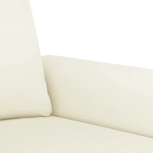 3-dijelni set sofa s jastucima krem baršunasti - Krema s jastučićima Cijena
