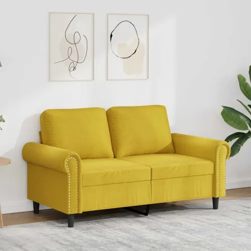 Dvosjed žuti 120 cm baršunasti - Žuta 1 120 cm Cijena