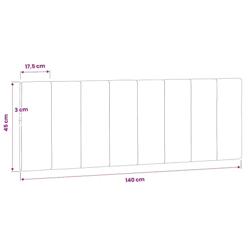 Jastuk za uzglavlje Hanko svjetlosivi 140 cm baršunasti - Svjetlosiva 140 cm Cijena