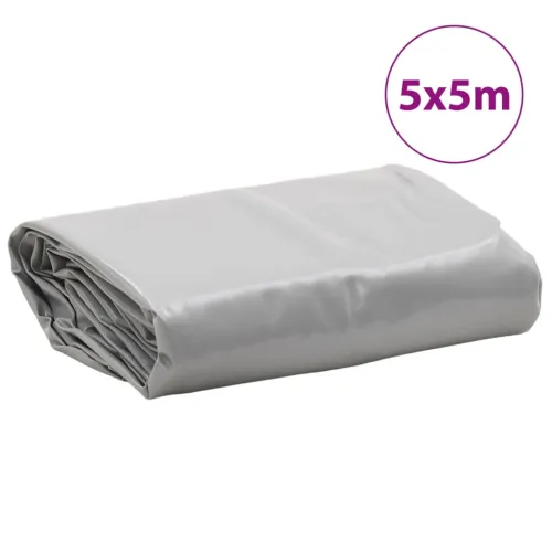 Cerada siva 5 x 5 m 650 g/m² - Siva 5 x 5 m 1 s ušicama Cijena