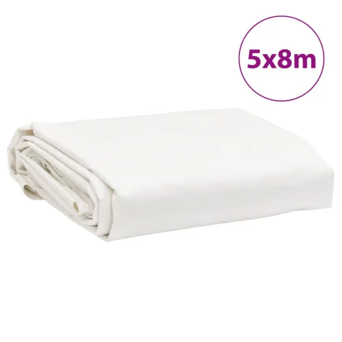 Cerada bijela 5x8 m 650 g/m² - Bijela 5 x 8 m 1 s ušicama Cijena