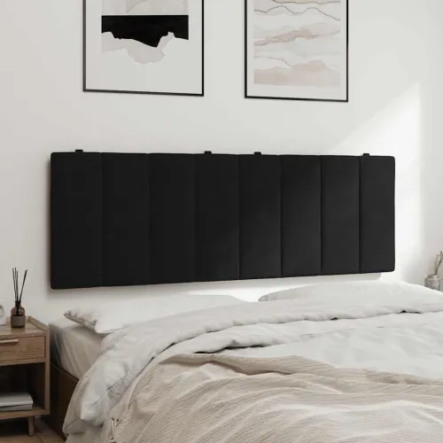 Jastuk za uzglavlje Hanko crni 140 cm baršunasti - Crna 140 cm Cijena