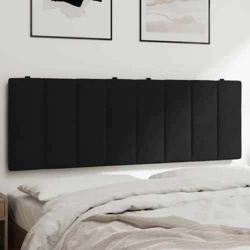 Jastuk za uzglavlje Hanko crni 140 cm baršunasti - Crna 140 cm Cijena