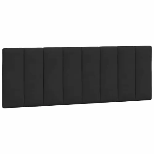 Jastuk za uzglavlje Hanko crni 140 cm baršunasti - Crna 140 cm Cijena