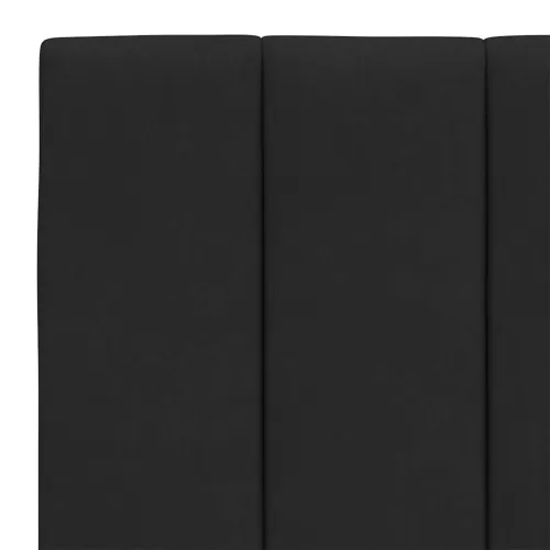 Jastuk za uzglavlje Hanko crni 140 cm baršunasti - Crna 140 cm Cijena