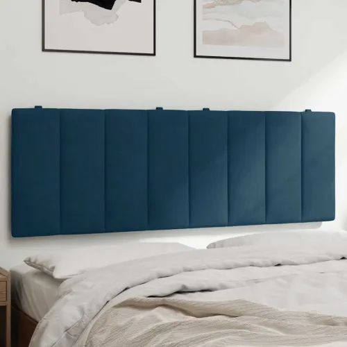 Jastuk za uzglavlje Hanko plavi 140 cm baršunasti - Plava 140 cm Cijena