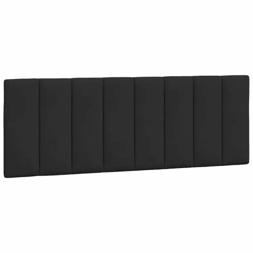 Jastuk za uzglavlje Hanko crni 120 cm baršunasti - Crna 120 cm Cijena