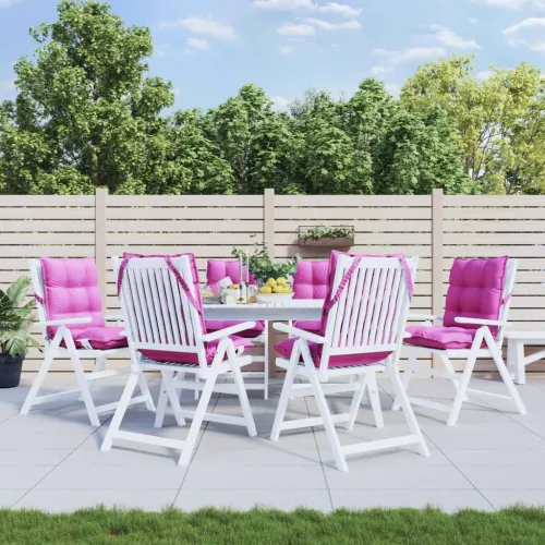 Jastuci za stolice s niskim naslonom 6 kom ružičasti od tkanine - Ružičasta 6 Cijena