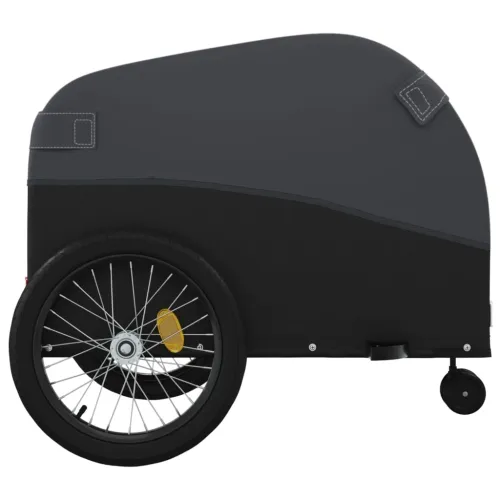 Prikolica za bicikl crna 45 kg željezna - Crna 63 x 126 x 63 cm Cijena