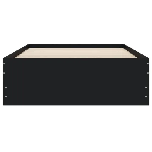 Okvir kreveta s ladicama crni 90 x 200 cm konstruirano drvo - Crna 90 x 200 cm Cijena