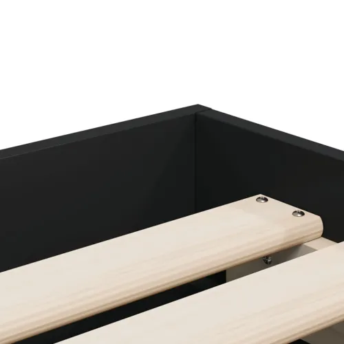 Okvir kreveta s ladicama crni 90 x 200 cm konstruirano drvo - Crna 90 x 200 cm Cijena