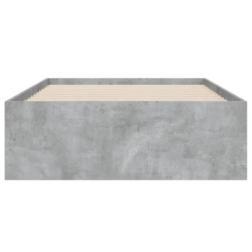 Okvir kreveta s ladicama siva boja betona 90x200 cm drveni - Beton siva 90 x 200 cm Cijena