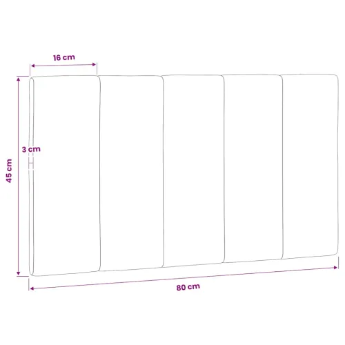 Jastuk za uzglavlje Hanko crni 80 cm baršunasti - Crna 80 cm Cijena