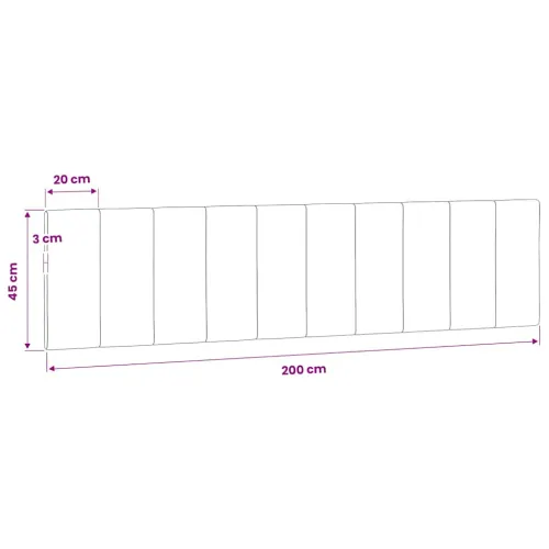 Jastuk za uzglavlje Hanko plavi 200 cm baršunasti - Plava 200 cm Cijena