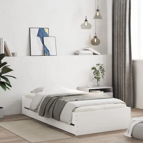 Okvir kreveta s ladicama bez madraca bijeli 90x200 cm - Bijela 90 x 200 cm Cijena