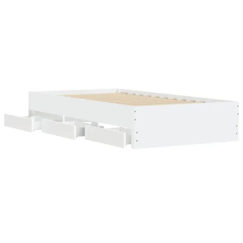 Okvir kreveta s ladicama bez madraca bijeli 90x200 cm - Bijela 90 x 200 cm Cijena