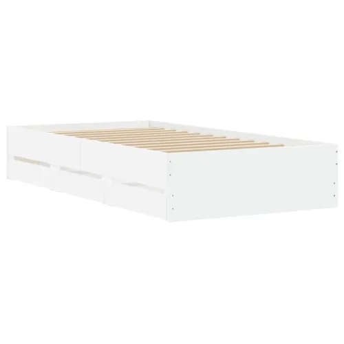 Okvir kreveta s ladicama bez madraca bijeli 90x200 cm - Bijela 90 x 200 cm Cijena
